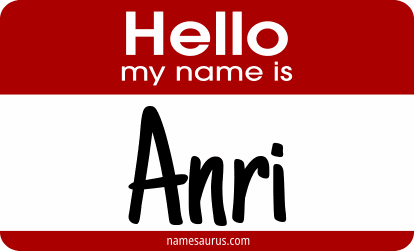 Hello my name is Anri png download