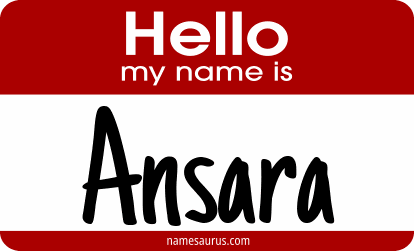 Hello my name is Ansara png download