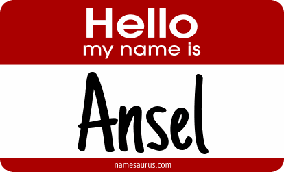 Hello my name is Ansel png download