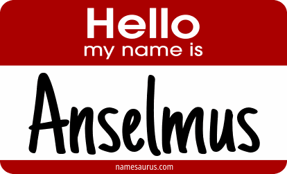 Hello my name is Anselmus png download