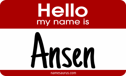 Hello my name is Ansen png download
