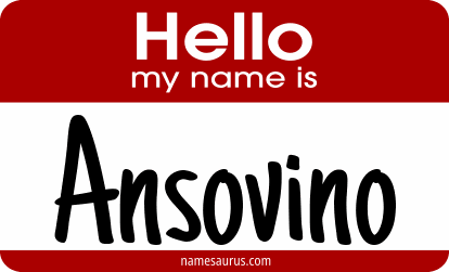 Hello my name is Ansovino png download