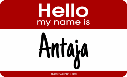 Hello my name is Antaja png download