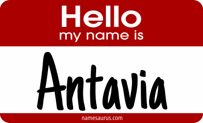 Hello my name is Antavia png download