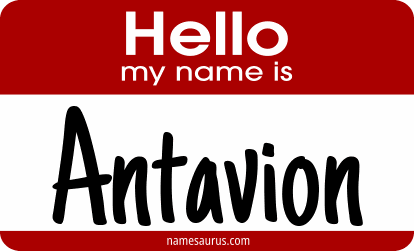 Hello my name is Antavion png download