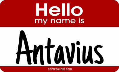 Hello my name is Antavius png download
