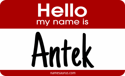 Hello my name is Antek png download