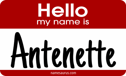 Hello my name is Antenette png download