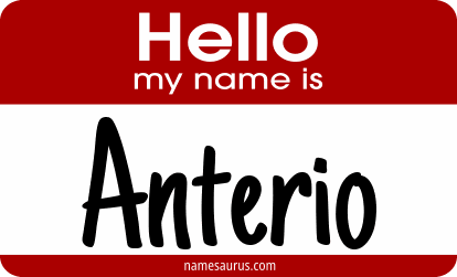 Hello my name is Anterio png download
