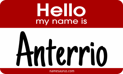 Hello my name is Anterrio png download