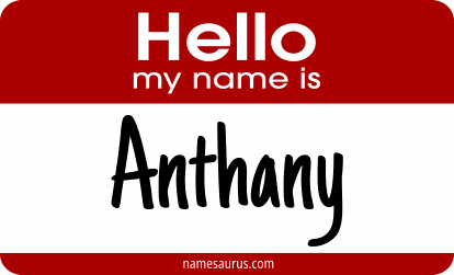Hello my name is Anthany png download