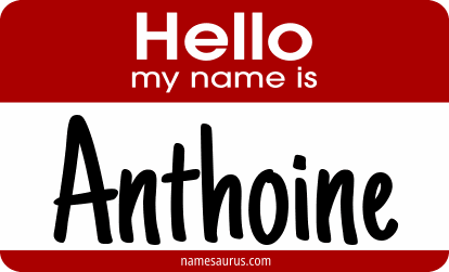 Hello my name is Anthoine png download