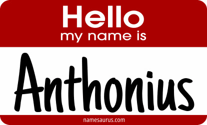 Hello my name is Anthonius png download