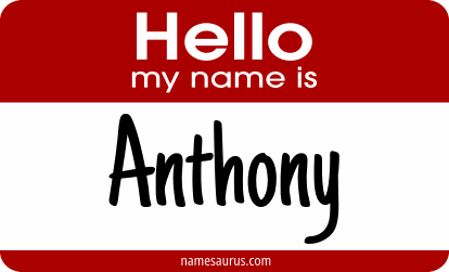 Hello my name is Anthony png download