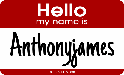 Hello my name is Anthonyjames png download