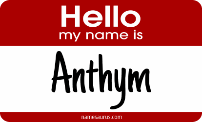 Hello my name is Anthym png download