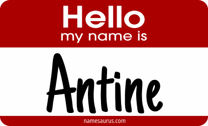 Hello my name is Antine png download