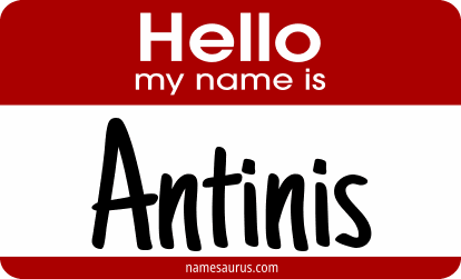 Hello my name is Antinis png download