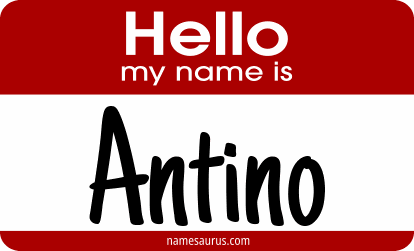 Hello my name is Antino png download