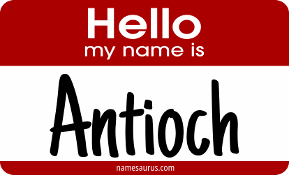 Hello my name is Antioch png download