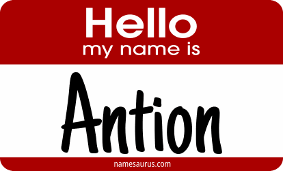 Hello my name is Antion png download