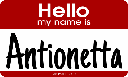 Hello my name is Antionetta png download
