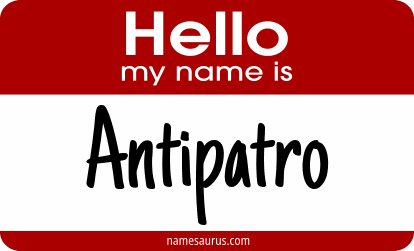 Hello my name is Antipatro png download