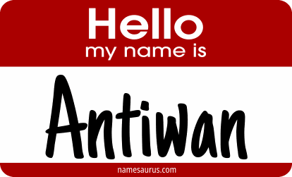 Hello my name is Antiwan png download