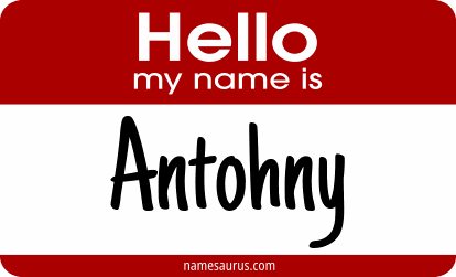Hello my name is Antohny png download