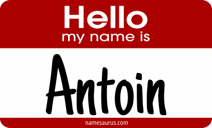 Hello my name is Antoin png download