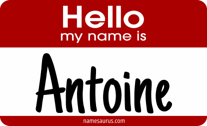 Hello my name is Antoine png download