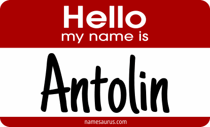 Hello my name is Antolin png download