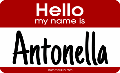Hello my name is Antonella png download