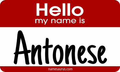 Hello my name is Antonese png download