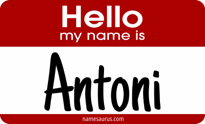 Hello my name is Antoni png download