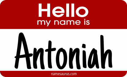 Hello my name is Antoniah png download