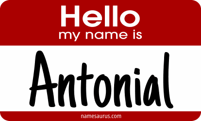 Hello my name is Antonial png download