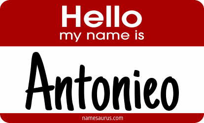 Hello my name is Antonieo png download