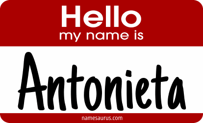 Hello my name is Antonieta png download