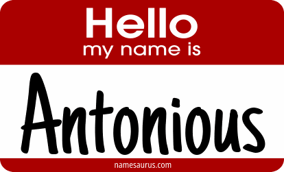 Hello my name is Antonious png download