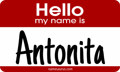 Hello my name is Antonita png download