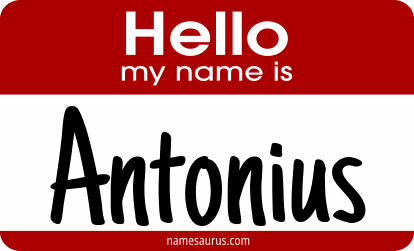 Hello my name is Antonius png download