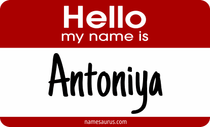 Hello my name is Antoniya png download