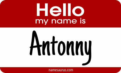 Hello my name is Antonny png download
