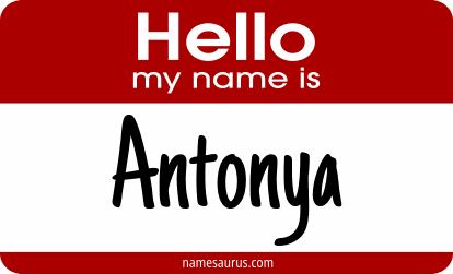 Hello my name is Antonya png download