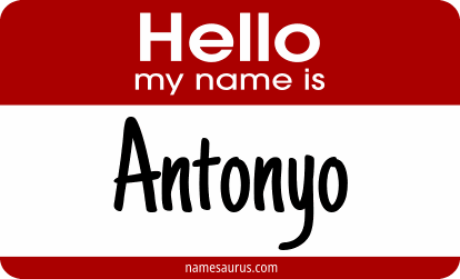 Hello my name is Antonyo png download