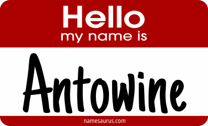 Hello my name is Antowine png download