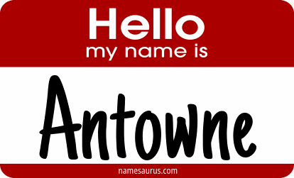 Hello my name is Antowne png download