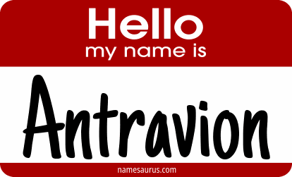 Hello my name is Antravion png download