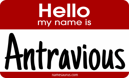 Hello my name is Antravious png download